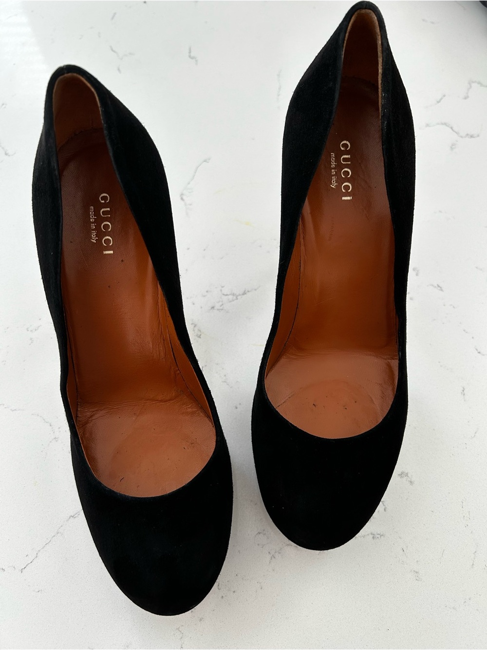 Gucci heels/pumps black suede size 38 - Picture 3 of 16